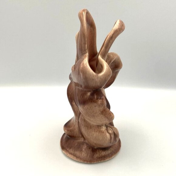 Vintage Gonder Magnolia Blossom Art Pottery Floral Bud Vase G-3 Signed Mocha MCM - Picture 5 of 7